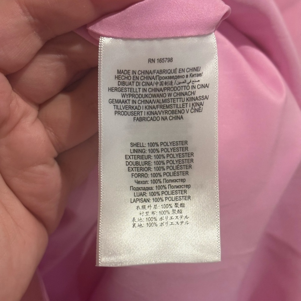 Wicked x Zac Posen Bow One-Shoulder Minidress in Blossom Pink Size 12 - Picture 13 of 14